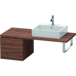 Duravit L-Cube meuble bas LC583602121 42 x 54,7 cm, noyer foncé, pour console, 2 tiroirs