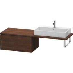 Duravit L-Cube meuble bas LC583906969 82 x 54,7 cm, noyer brossé, pour console, 2 tiroirs