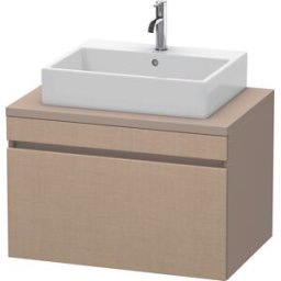 Duravit DuraStyle vasque match0 DS531207543 80 x 54,8 cm, lin / basalte mat, pour console, coulissant 2000