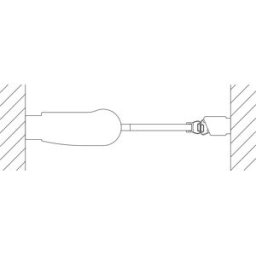 Kermi Pega porte battante 2000 -wing PE1WR08020VUK 80x200cm, verre de sécurité trempé argent brillant SR Opaco, droite