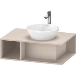 Duravit D-Neo DE495809191 80 x 55 cm, Taupe Mat , 2000 compartiment, 2000 console console, montage mural