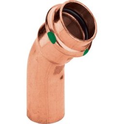 Viega Profipress feuille 292539 35 mm, 45°, cuivre, SC-Contur, extrémité d'insertion