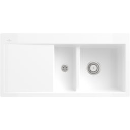 Villeroy und Boch Villeroy et Boch Subway Villeroy et Boch Subway 67121FKG lavabo à droite, avec vidage et fonctionnement manuel, Snow White