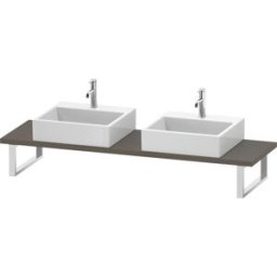 Duravit L-Cube console LC105C09090 épaisseur 3 cm, flanelle gris soie mat, pour Vasques à poser , variable