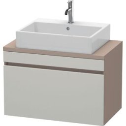 Duravit DuraStyle vasque DS530200743 80 x 47,8 cm, gris béton / basalte mat, pour console, coulissant 2000