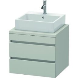 Duravit DuraStyle vasque DS531500707 60 x 54,8 cm, gris béton mat, pour console, 2 tiroirs