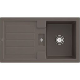 Villeroy und Boch Villeroy & Boch Flavia évier encastrable 330501TR avec jeu de déchets et fonctionnement manuel, Bois