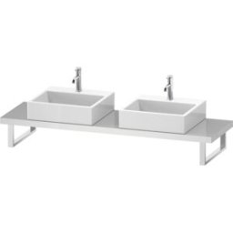 Duravit L-Cube console LC101C02222 épaisseur 4,5 cm, blanc haute brillance, pour Vasques à poser , variable