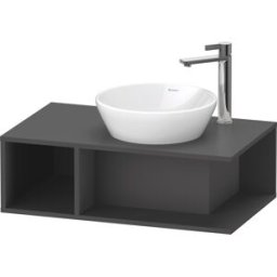 Duravit D-Neo DE493804949 80 x 48 cm, Graphite Mat , 2000 compartiment, 2000 console console, montage mural