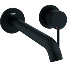 Grohe Essence set de finition 29193KF1 mitigeur lavabo 2 trous à encastrer, saillie 230 mm, noir fantôme
