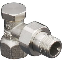 Oventrop Combi 2 Radiateurs raccord à vis 1091063 DN 20, d'angle, laiton nickelé