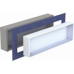Schedel Multistar vision niche insert BOX30100MR 300 x 1000 x 120 mm, avec cadre, bianco blanc