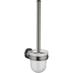 Dornbracht Madison WC - garniture de toilette Modèle mural, insert en verre cristal, mat, platine foncé mat