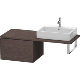 Duravit L-Cube meuble bas LC583307272 62 x 54,7 cm, chêne foncé brossé, pour console, coulissant 2000