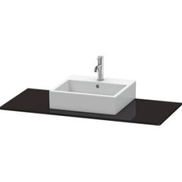 Duravit console XSquare XS060F04040 120x55cm, avec découpe 2000 , noir brillant