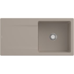 Villeroy und Boch Villeroy et Boch Siluet évier 333601AM avec garniture de vidage et commande manuelle, Amande