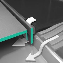 Hansgrohe RainDrain Match caniveau de douche 56041670 100cm, kit de finition, avec cadre réglable en hauteur, noir mat
