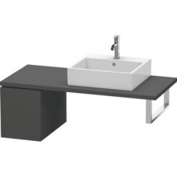 Duravit L-Cube meuble bas LC583004949 32 x 54,7 cm, graphite mat, pour console, 2000 coulissant