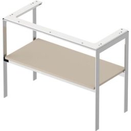 Duravit White Tulip console pour lavabo WT454106060 98,4 x 45 cm, Taupe Seidenmatt , sur pied, métal