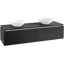 Villeroy und Boch Villeroy & Boch Legato Villeroy & Boch B676L0PD 160x38x50cm, avec éclairage LED, Black Matt Lacquer