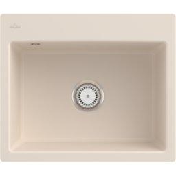Villeroy und Boch Villeroy et Boch Subway Villeroy et Boch encastrer 33091FFU avec ensemble de déchets et opération manuelle, Ivoire