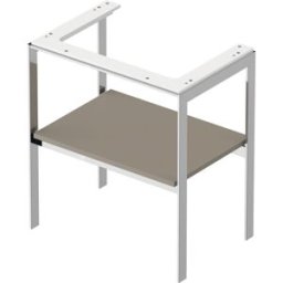 Duravit White Tulip console pour lavabo WT454009292 68,4 x 45 cm, Steingrau Seidenmatt , sur pied, métal
