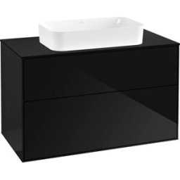 Villeroy und Boch Villeroy et Boch Finion Villeroy et Boch G64200PH 100x60.3x50.1mm, éclairage mural, verre noir mat, Glossy Black Lacquer
