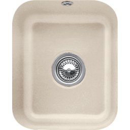 Villeroy und Boch Villeroy et Boch avec garniture de vidage sous plan 670401AM match0, commande manuelle, kit de montage, Amande