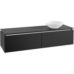 Villeroy und Boch Villeroy & Boch Legato Villeroy & Boch B597L0PD 160x38x50cm, avec éclairage LED, Black Matt Lacquer