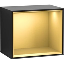 Villeroy und Boch Villeroy et Boch module d' Finion F590HFPD 41.8x35.6x27cm, station de charge, étagère or mat, laqué noir mat