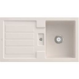 Villeroy und Boch Villeroy & Boch Flavia évier encastrable 330501KR avec garniture de vidage et fonctionnement manuel, crema
