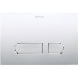 Duravit Plaque de déclenchement DuraSystem WD5001021000 21,7 x 14,65 cm, plastique chromé brillant, pour WC