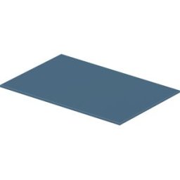 Duravit DuraSquare insert en verre 0099688800 57x31cm, verre de sécurité, bleu pierre