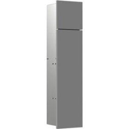Emco Asis Pure module WC encastré 975551500 170x730mm, charnière à gauche, gris diamant