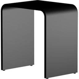 Tabouret Steinberg 4307000S 400x300x430mm, en MineoStone, noir