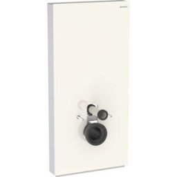 Geberit Monolith WC compact module 131222JL5 Hauteur 101cm, façade verre gris sable, côté aluminium