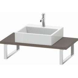 Duravit L-Cube console LC104C04343 épaisseur 3 cm, basalte mat, pour Vasques à poser , variable