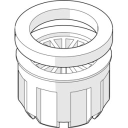 Insert d'aérateur Hansa avec joint 59901553 M22/24, ND