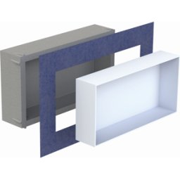 Schedel Multistar vision niche insert BOX3060 300 x 600 x 120 mm, sans cadre, bianco blanc