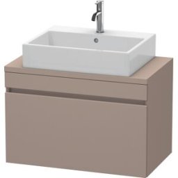 Duravit DuraStyle vasque match0 DS530204343 80 x 47,8 cm, basalte mat, pour console, coulissant 2000