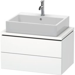 L-Cube Duravit vasque LC580601818 72 x 47,7 cm, blanc mat, pour console, 2 tiroirs