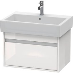 Ketho Duravit vasque KT668402222 65 x 44 cm, blanc brillant, 2000 coulissant, suspendu