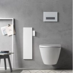 Module WC encastré Emco Asis Pure 975551308 170x600mm, charnière de porte à gauche, avec compartiments, blanc mat