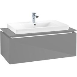 Villeroy und Boch Villeroy & Boch Legato Villeroy & Boch B694L0FP 100x38x50cm, avec éclairage LED, Glossy Grey