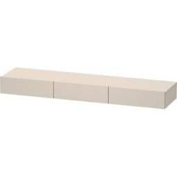 Duravit DuraStyle étagère tiroir DS827309191 180 x 44 cm, 3 tiroirs, taupe, avec support console