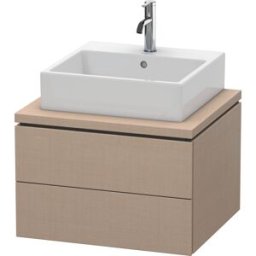 L-Cube Duravit vasque LC581507575 62 x 54,7 cm, lin, pour console, 2 tiroirs