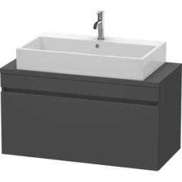 Duravit DuraStyle vasque match0 DS530404949 100 x 47,8 cm, graphite mat, pour console, coulissant 2000