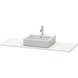 Duravit console XSquare XS060GM3939 140x55cm, avec découpe 2000 , centre, blanc nordique satiné