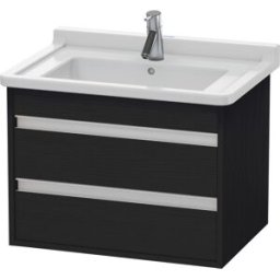 Duravit Ketho meuble sous-vasque KT664301616 65 x 45,5 cm, Eiche schwarz , 2 tiroirs, suspendu