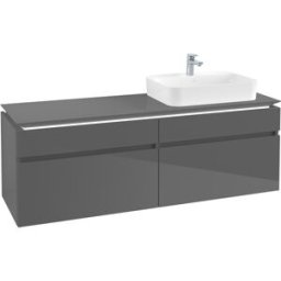 Villeroy und Boch Villeroy & Boch Legato Villeroy & Boch B766L0FP 160x55x50cm, avec éclairage LED, Glossy Grey